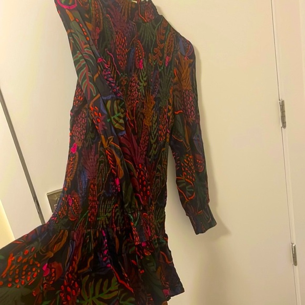 Farm Rio High Neck Long Sleeve Dress - Picture 5 of 6